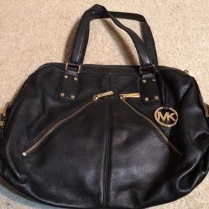 Michael Kors Black Leathered Tote,make me an offer